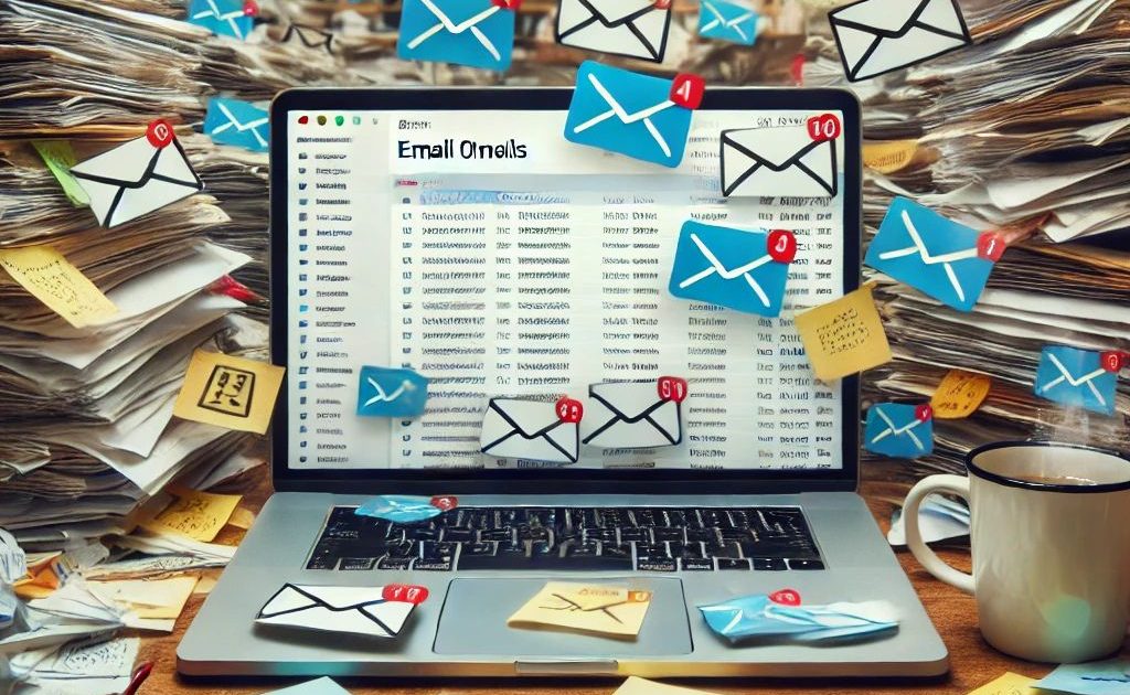 chaotic e-mail inbox